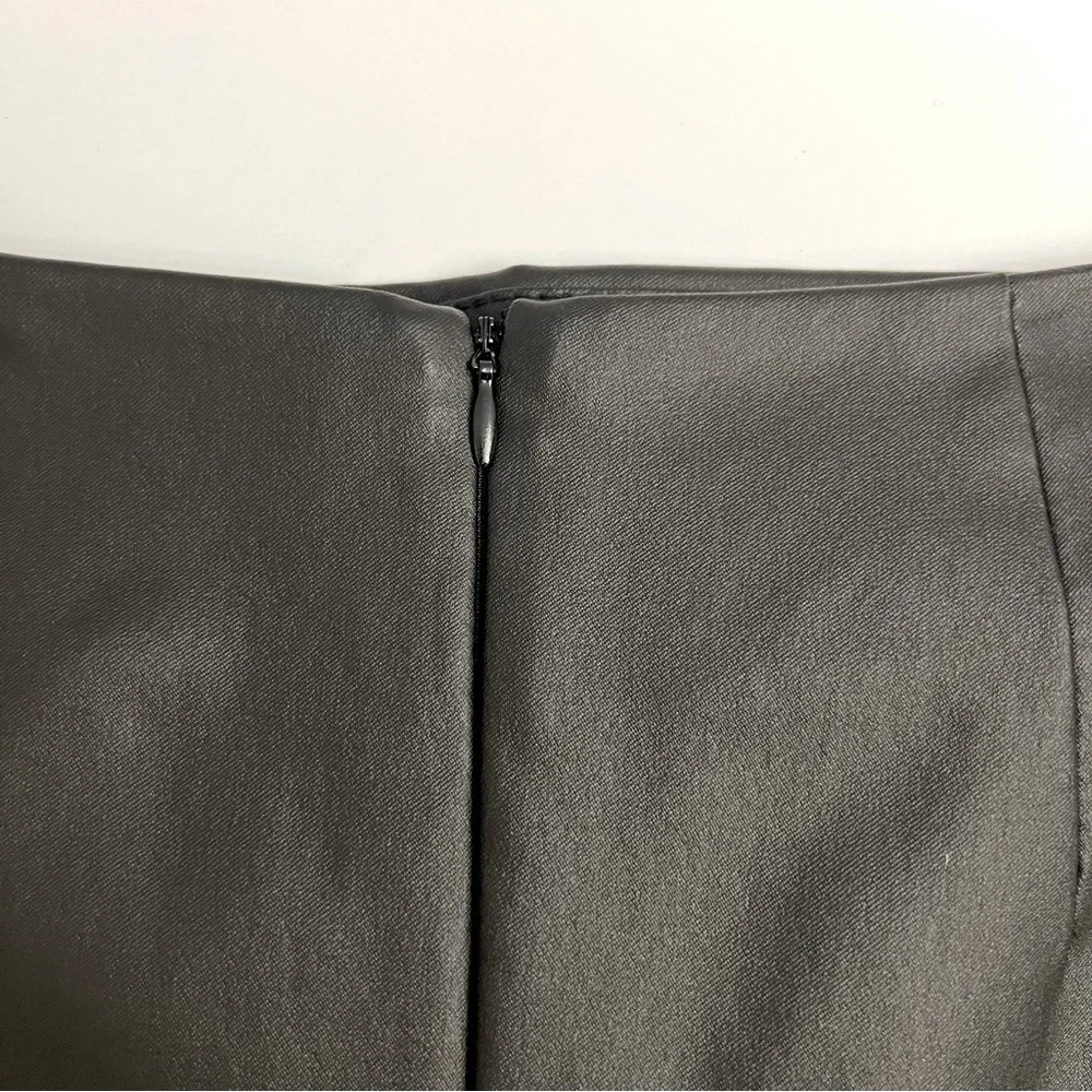 AKIRA Front Wrap Mini Skirt-Black - Picture 4 of 10